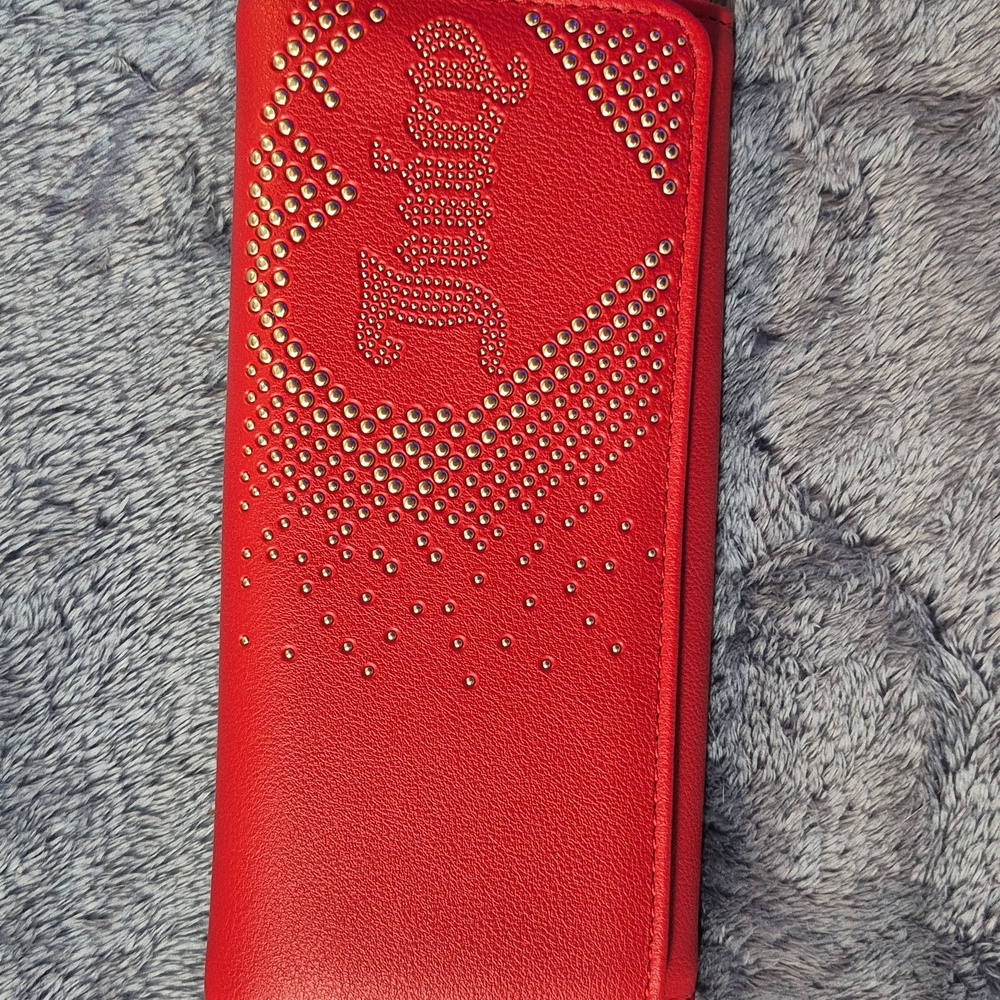 NWT Juicy Couture "Cool Red" Women's Lovely Day Flap Clutch - Picture 13 of 13